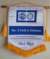 Il nostro Club premiato per la Rotary Foundation